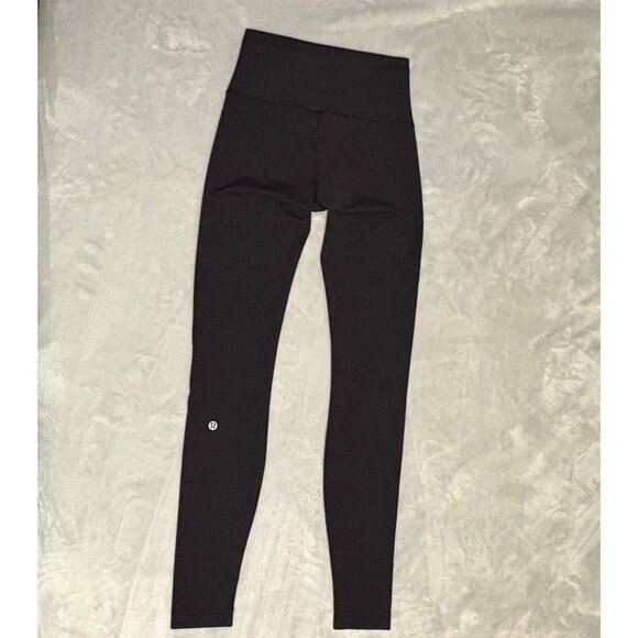 Like New Lululemon Wunder Train High Rise Tight 28" Gym Leggings Black size 4 - Picture 8 of 12